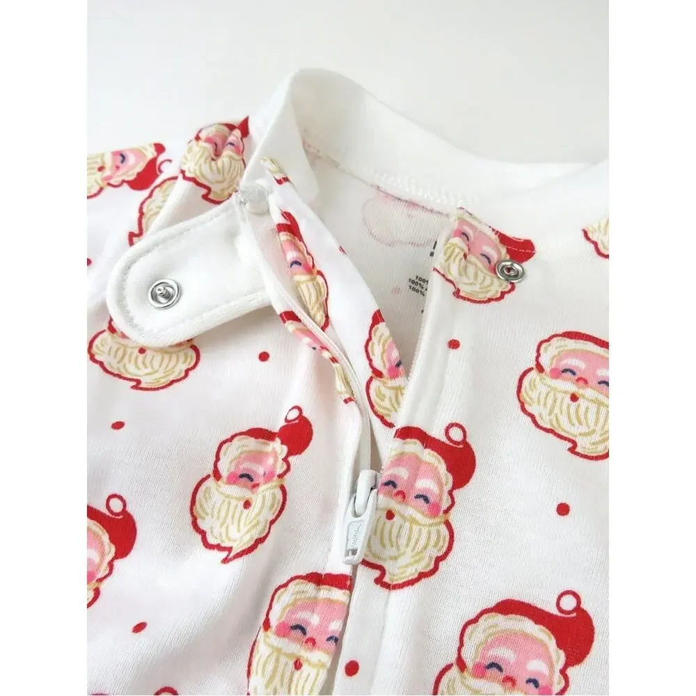 Honest Clothing‎ Baby Christmas Sleeper Size 6-9m Organic Cotton Holiday Santa